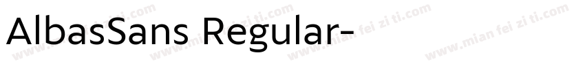 AlbasSans Regular字体转换